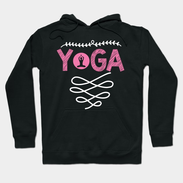 Yoga Quotes Hoodie by D3monic